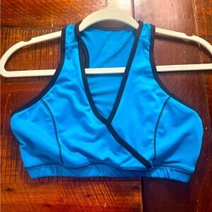 Fila Blue Sports Bra with Black Trim